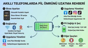Akıllı telefonlarda pil ömrü nasıl daha uzun olur?