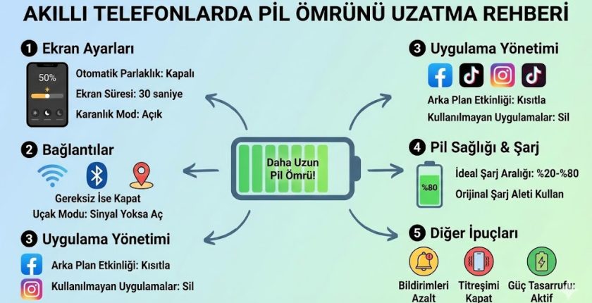 Akıllı telefonlarda pil ömrü nasıl daha uzun olur?