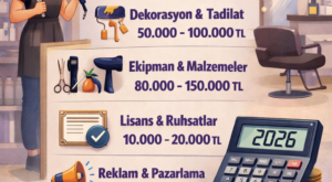 Kuaför Açma Maliyeti 2026 için Ne Kadar?