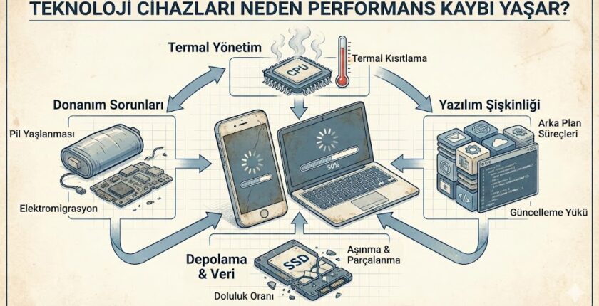 Teknoloji cihazları performans kaybını neden yaşar?